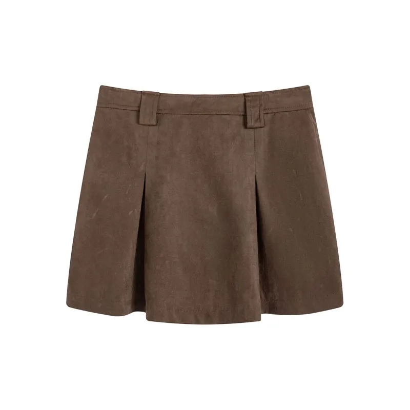 Charlie Luciano Casual Short Skirts Women's Brown-1