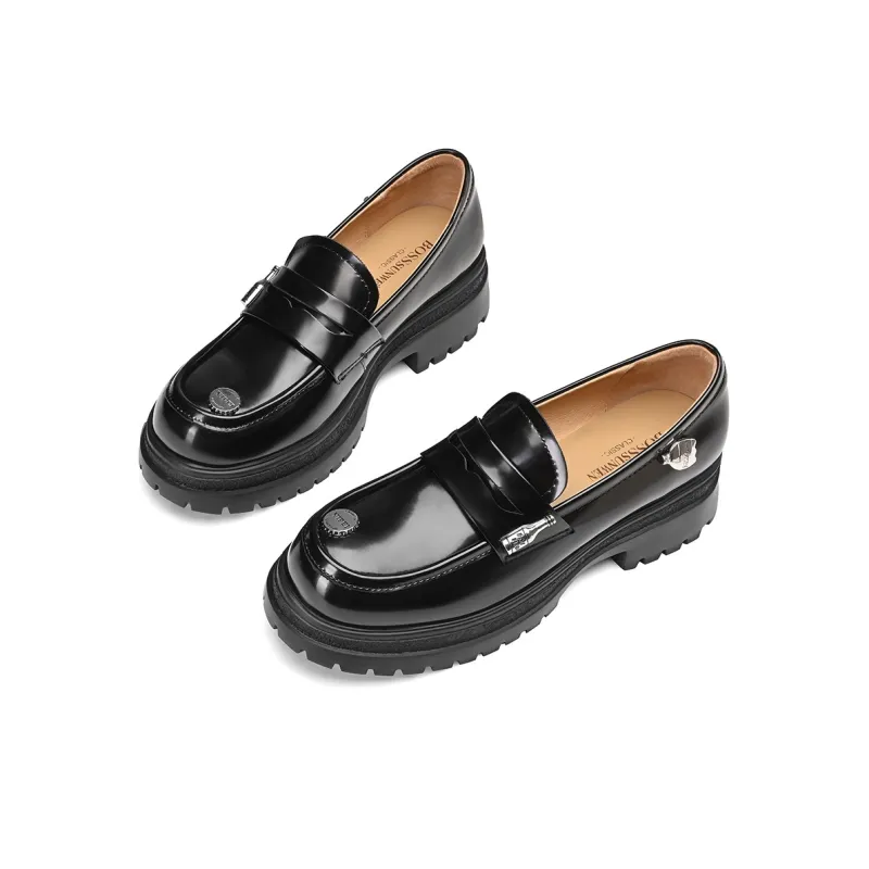 BOSSSUNWEN Loafers Women's Black, Ecru-3