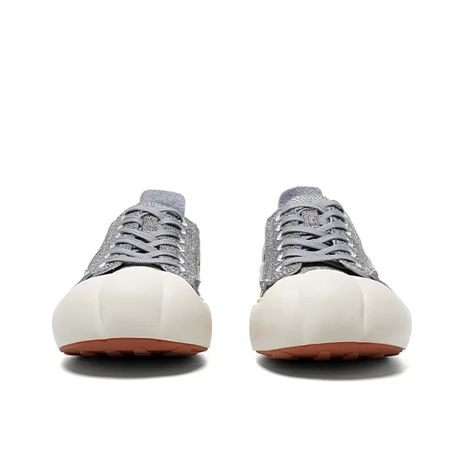 BBIMP Anti Slip And Wear Resistant Height Increasing Low Top Canvas Shoes Unisex Gray-2