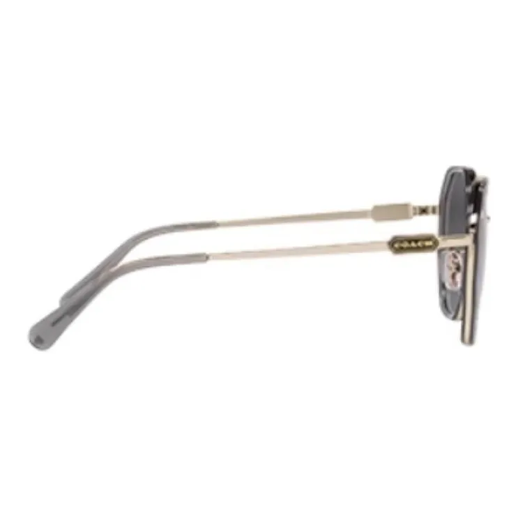 COACH Round Sunglasses Women's Gray-2