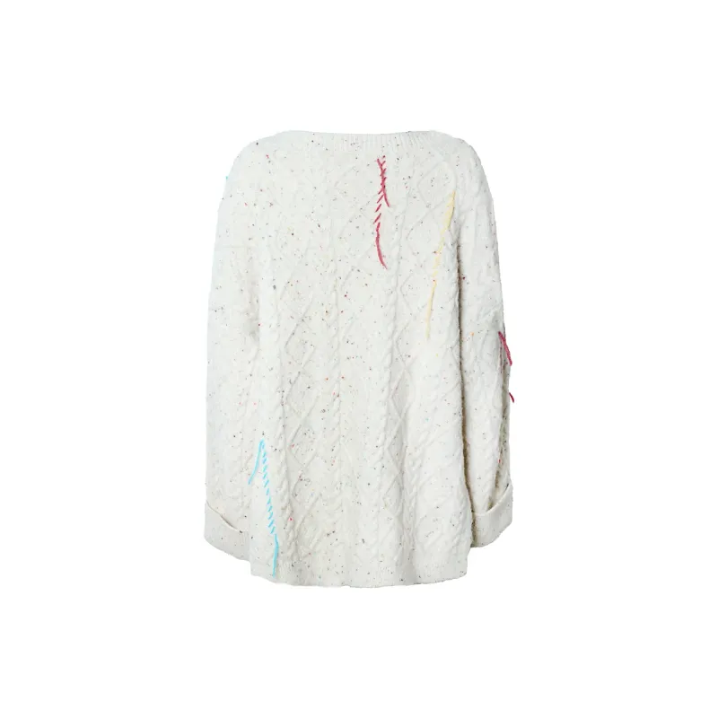 Valeria Obbaco Sweater Unisex White-1