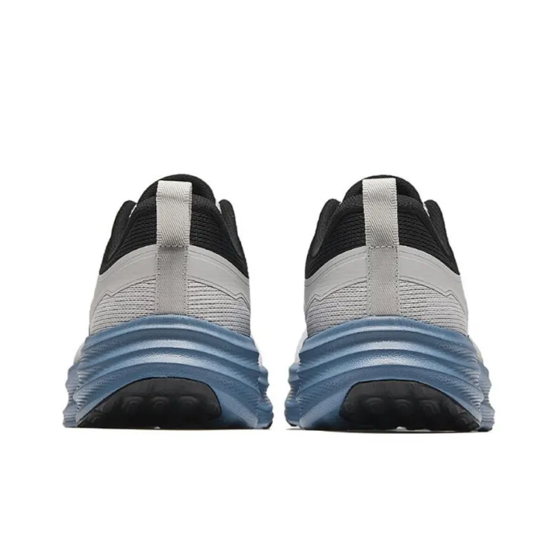 Anta Anti Slip Wear Resistant Low Top Casual Running Shoes Men's Gray Black-3
