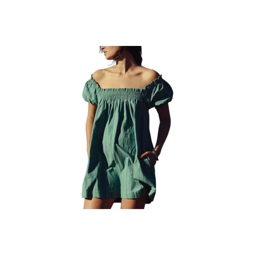 FREE PEOPLE Short-Sleeved Dresses Women's Frosty Spruce