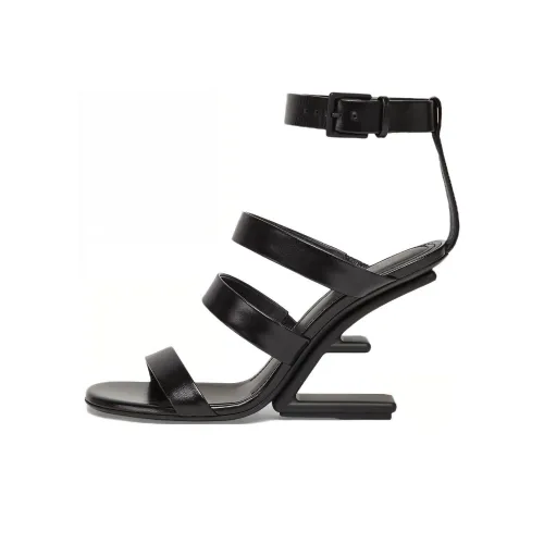 FENDI Strap Sandals 8cm Women's Black
