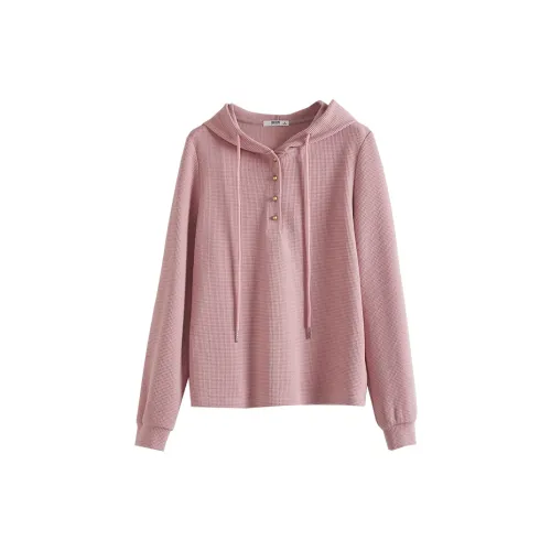 SLLSKY Sweatshirts Women's Rose Pink