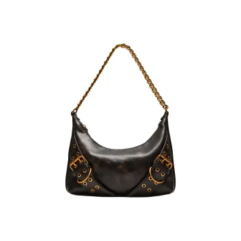 STEVE MADDEN PU Leather Shoulder Bag Regular Women's Dark Brown