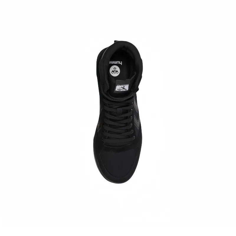 Hummel Abrasion Resistant High Top Casual Shoes Men's Black-3