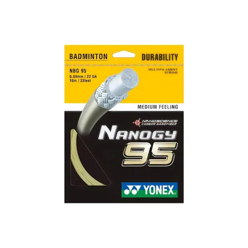 YONEX Tennis Racket Strings Polyester Unisex 12m*1.25mm Bright Orange Unisex Yellow