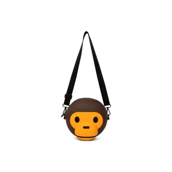 BABY MILO STORE BY A BATHING APE Silicone Shoulder Bag, Crossbody Bag Regular Women's Coffee