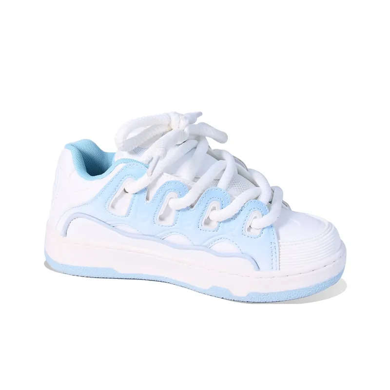 BPLB Slip Resistant Low Top Skateboard Shoes Unisex Light Moon-3