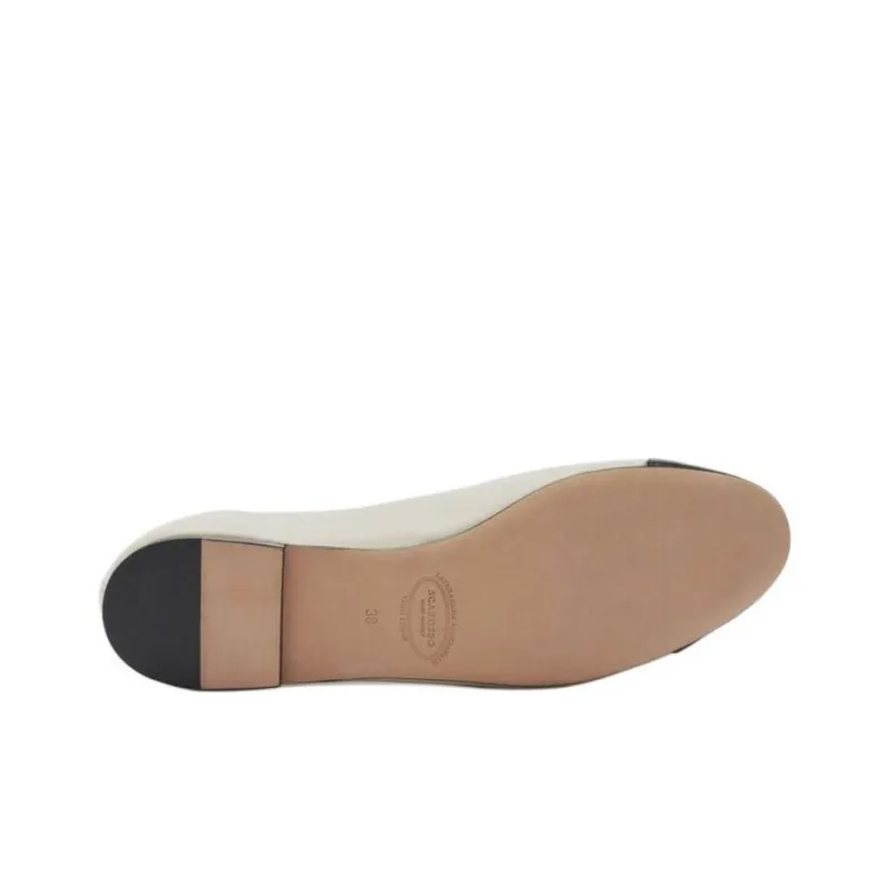 SCAROSSO Carla Leather Ballerina Shoes Women's-4