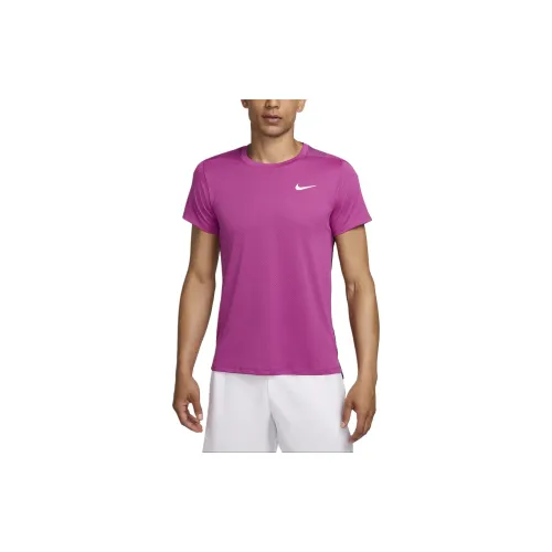 Nike Court Slam T-Shirts Men Hot Fuchsia/White