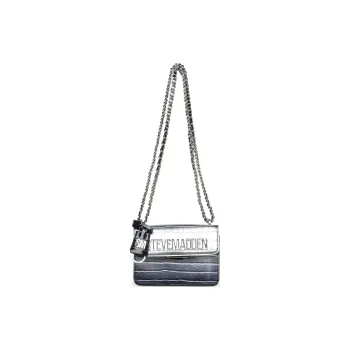 STEVE MADDEN Artificial Leather Shoulder Bag Crossbody Bag Regular Women's Silver