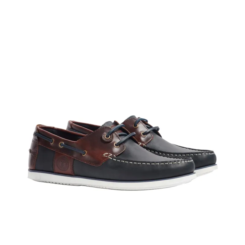 BARBOUR Wake Boat Shoes Men's Marine Blue-2