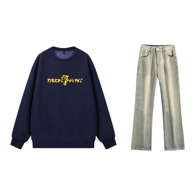 SUNSETMONENT Sweatshirt Set Unisex-44