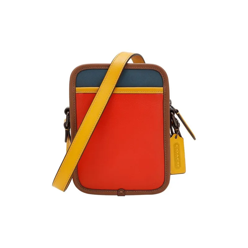 COACH Camera Glove Tanning Camera Bag Shoulder Bag Crossbody Bag Mini Women's Red & Blue-1