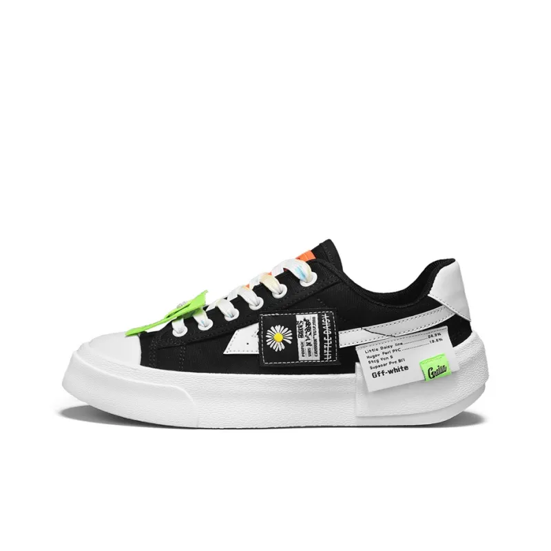Little Daisy Small Daisy Height Increasing Wear-Resistant Breathable Slip-Resistant Low-Top Skateboard Shoes Men's-14