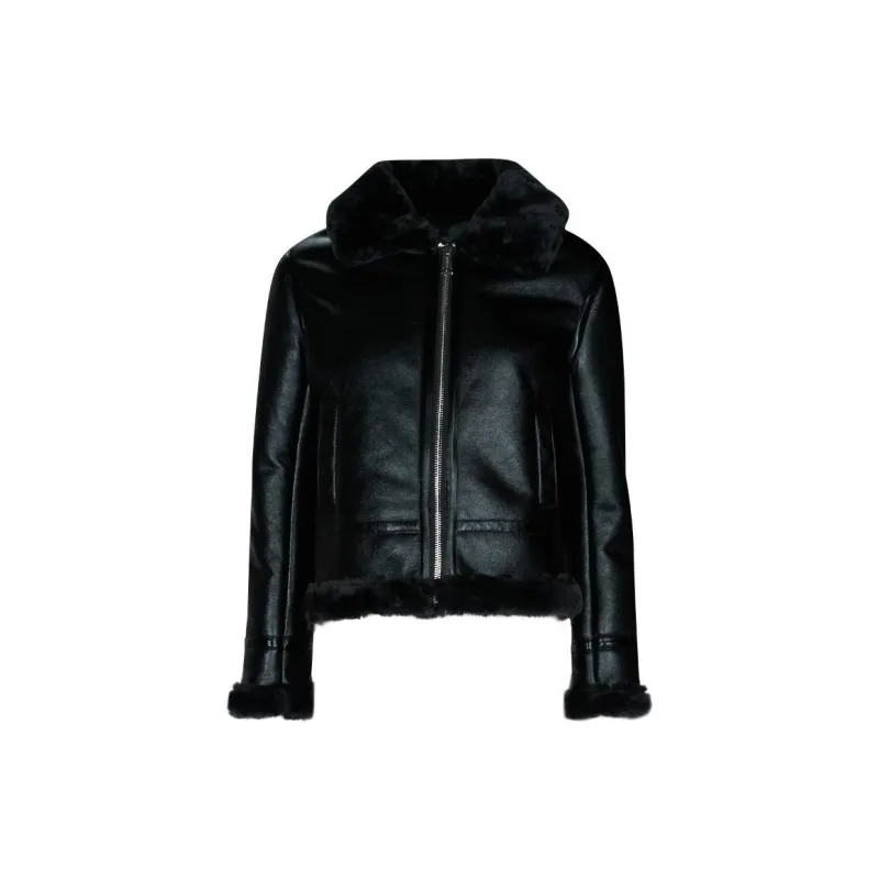 GUESS Jackets Coats Women's Black-4