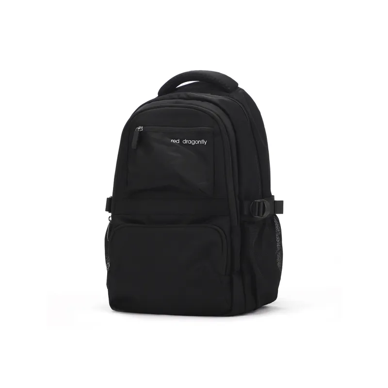 RED DRAGONFLY Fabric Backpack Men's Knight Black/Dark Gray-1