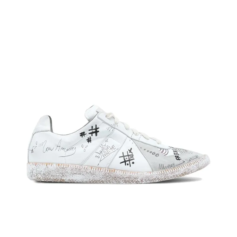Maison Margiela Replica Low-Top Stylish Skateboarding Shoes Men's White-1