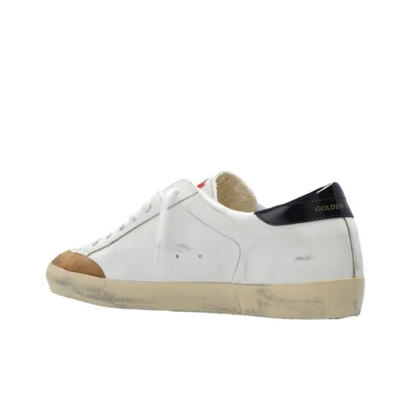 Golden Goose Super Star Low Top Skateboard Shoes Men's White-3