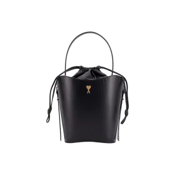 AMIPARIS Ami De Coeur Logo Plaque Bucket Bag