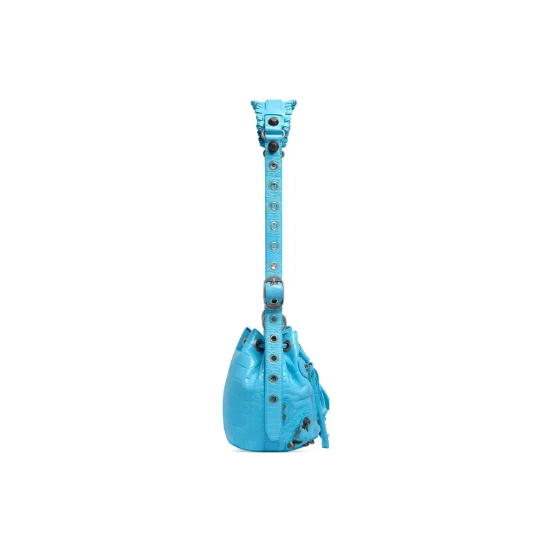 Balenciaga Le Cagole Xs Embossed Bucket Bag-4