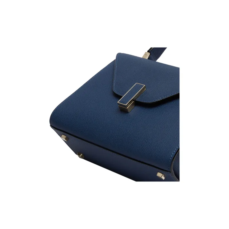 Valextra Iside Calfskin Shoulder Bag, Crossbody Bag, Handbag Mini Women's Sapphire Blue-5