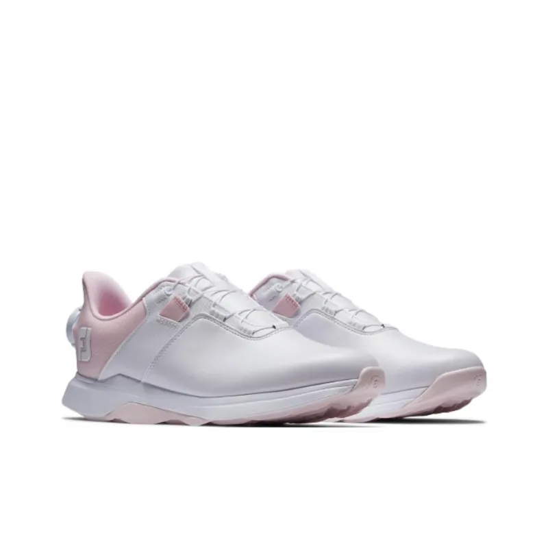 FOOTJOY Anti-Slip Wear-Resistant Low-Top Golf Shoes Women's White Pink-2
