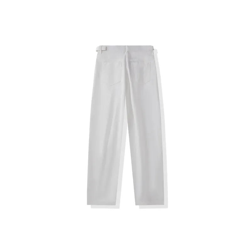 I'm David Casual Pants Unisex White-1