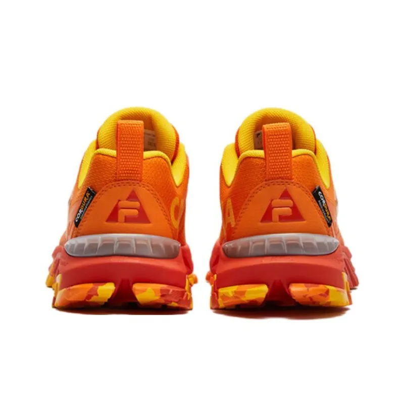 FILA KIDS Slip Resistant Anti Kick Low Top Kids' Outdoor Shoes Orange Tiger Orange/Black Unisex-3