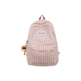Pink Plaid with Doll Face Charm