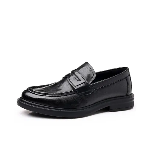 Bull charm Men's Casual Shoes Men Low Top Black/Brown