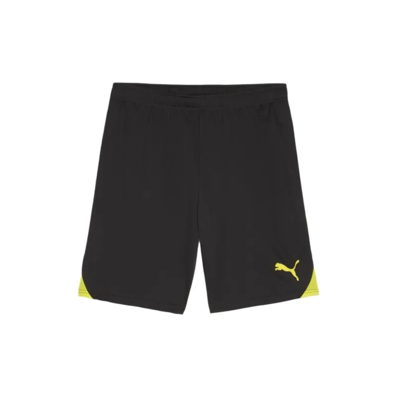 PUMA Casual Sportswear Men Set Blue Short Sleeved Shirt+Black Yellow Shorts-2