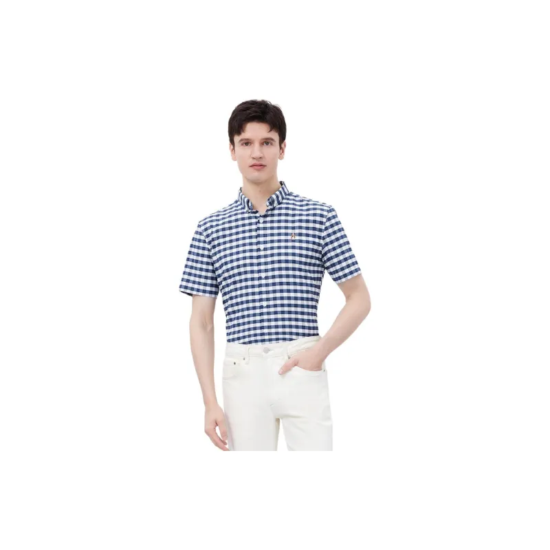 Hush Puppies Shirt Men's Medium Blue-0