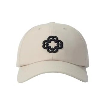 Maje Clover-embroidered Linen-blend Cap