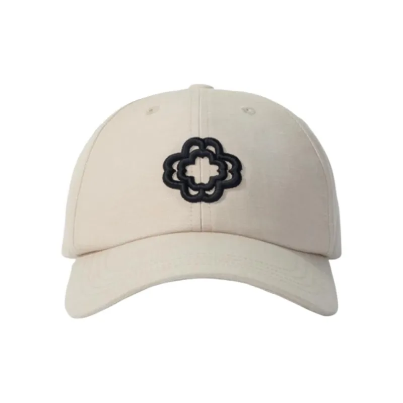 Maje Clover embroidered Linen blend Cap-0