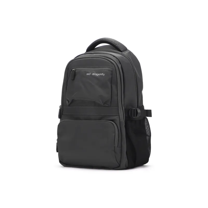 RED DRAGONFLY Fabric Backpack Men's Knight Black/Dark Gray-8