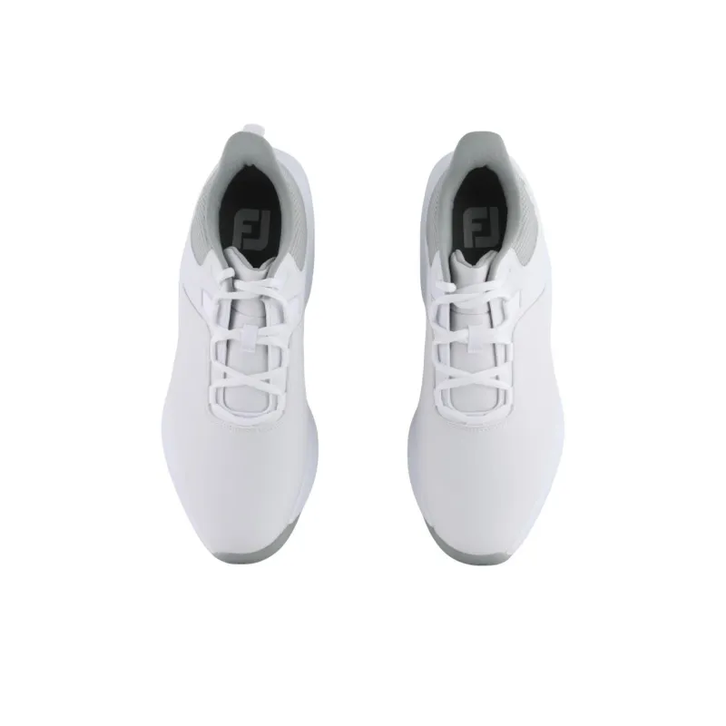 FOOTJOY Anti-Slip Wear-Resistant Low-Top Golf Shoes Men's White Gray-3