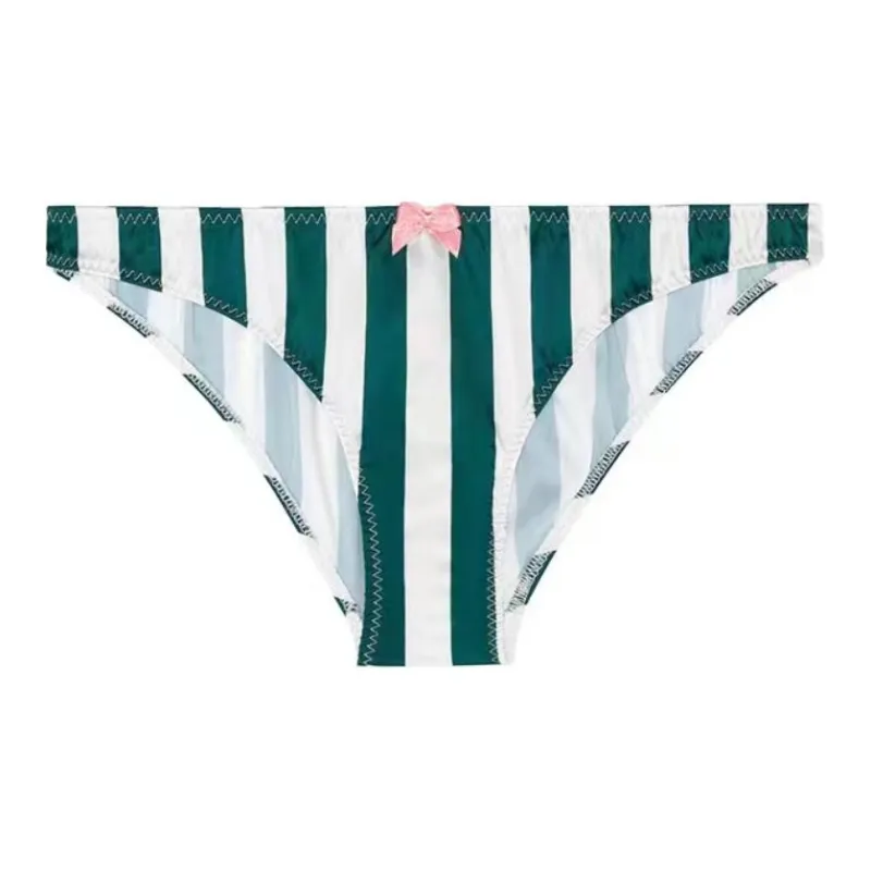 Victoria's Secret Underpants Women's 1 Pack Green Stripes-0