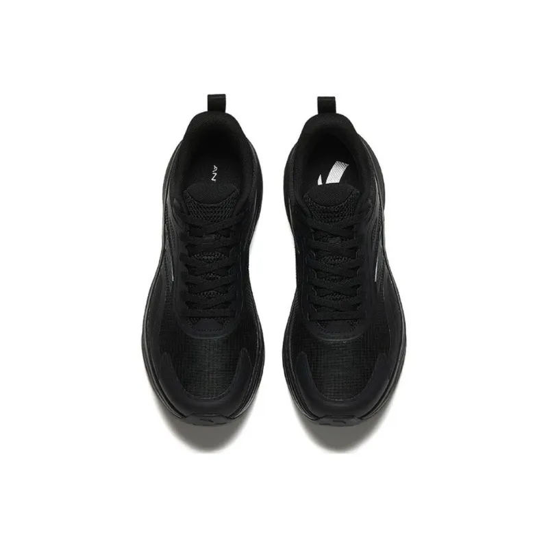 Anta Light Cloud Anti-Slip Wear-Resistant Low-Top Running Shoes Men's Black-2