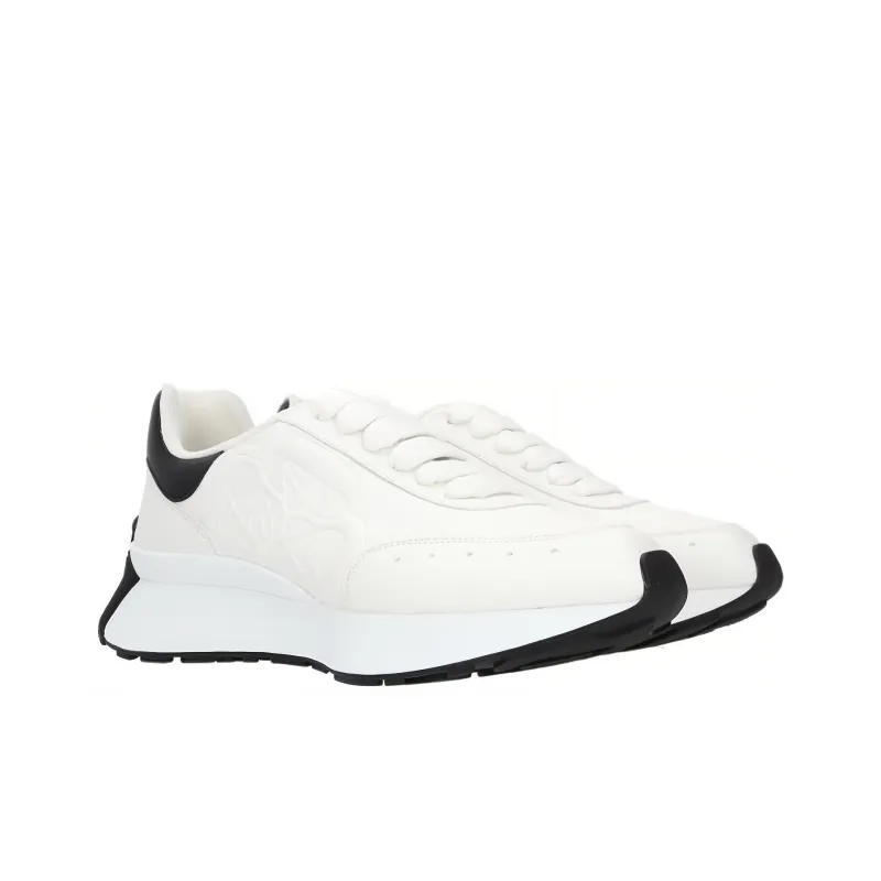 Alexander McQueen Sprint Runner 'White Black' Women's-2