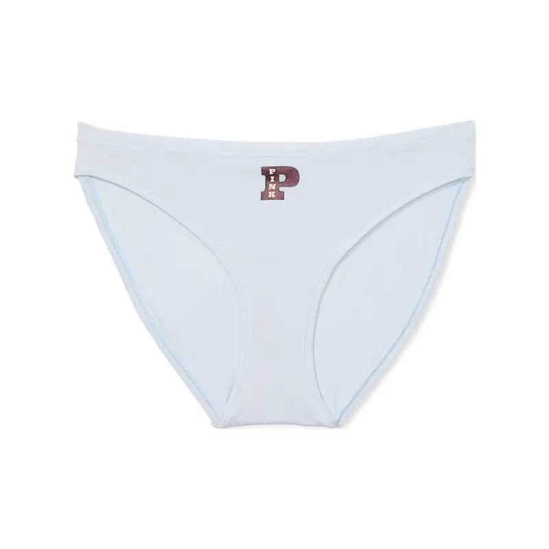 Victoria's Secret PINK Cotton Side-Tie Bikini Panty / HPBG Underpants Women's 1 Pack Blue-0