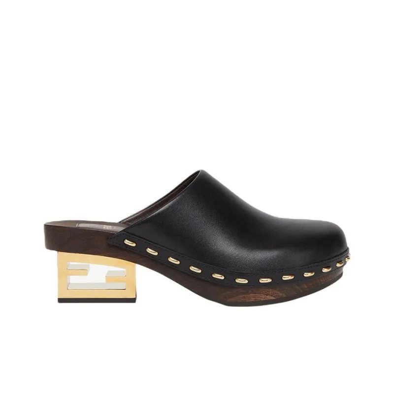FENDI Baguette Show Medium-Heel Cloggs-1