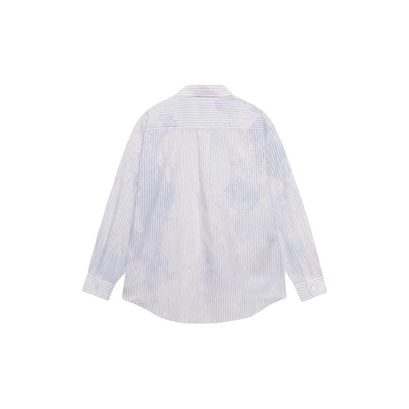 Stussy Classic L/S Shirt Bleached Poplin Shirt-1