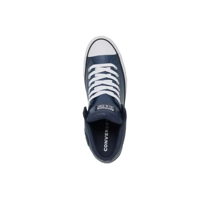 Converse CHUCK TAYLOR Anti Slip Wear Resistant Mid Top Skateboard Shoes Men's Dark Blue-3