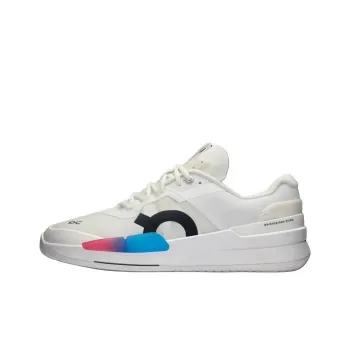 On THE ROGER Pro 2 Anti Slip Wear Resistant Low Top Tennis Shoes Women's White Blue