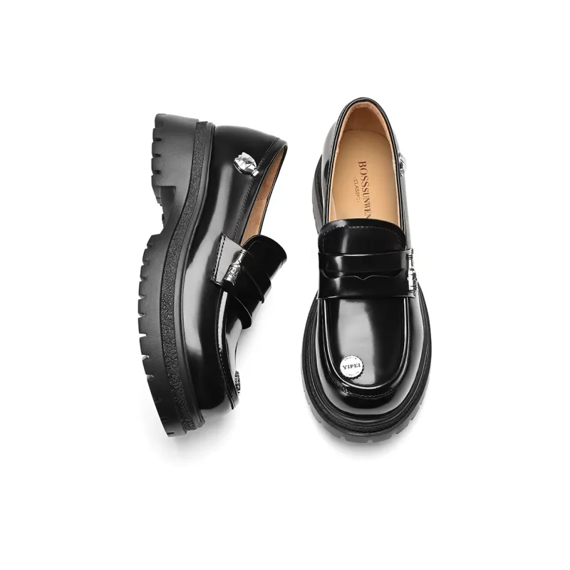 BOSSSUNWEN Loafers Women's Black, Ecru-2