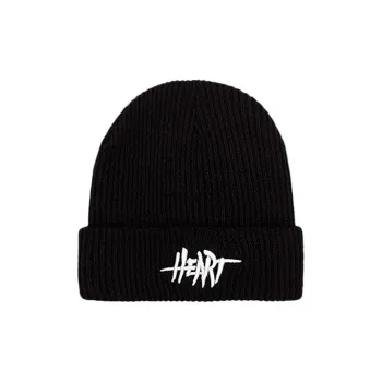DZP Yarn Beanies Unisex Black White