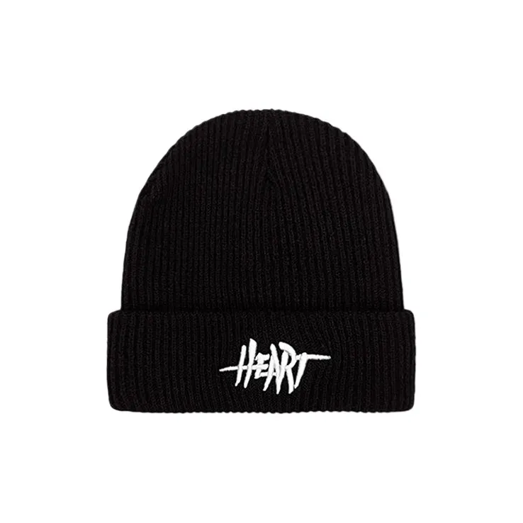 DZP Yarn Beanies Unisex Black White-6